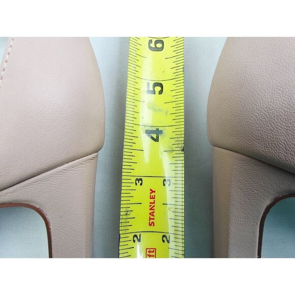 Vince Camuto 7.5M Womens Bendiva Ankle Strap Open Toe Block Heel Tan Pumps NEW - Picture 2 of 13